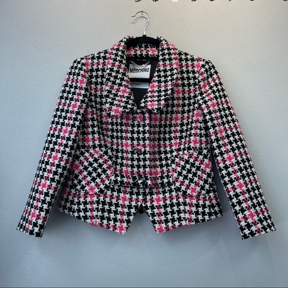 Moschino Couture "Houndstooth" Blazer