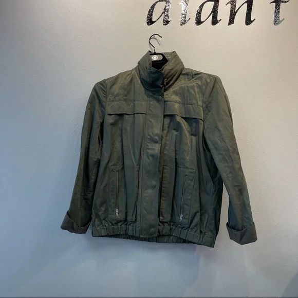 Joie M green Full zip cargo-like