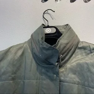 Joie M green Full zip cargo-like