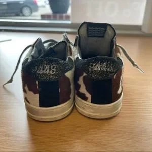 P448 sneaker 6 Cow print lace tennis shoe