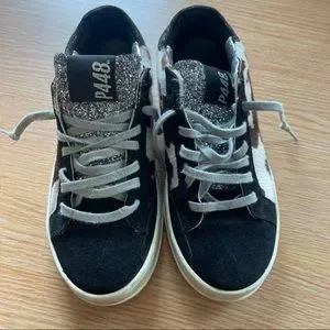 P448 sneaker 6 Cow print lace tennis shoe