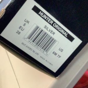 Hunter "Silver Glitter" Rain Boot