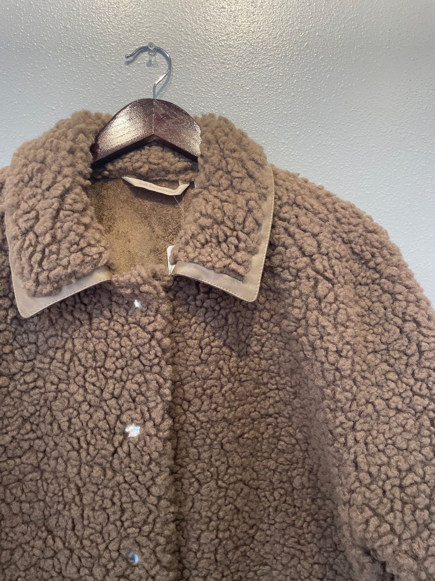 Soft Surroundings "Margarette Sherpa" Jacket