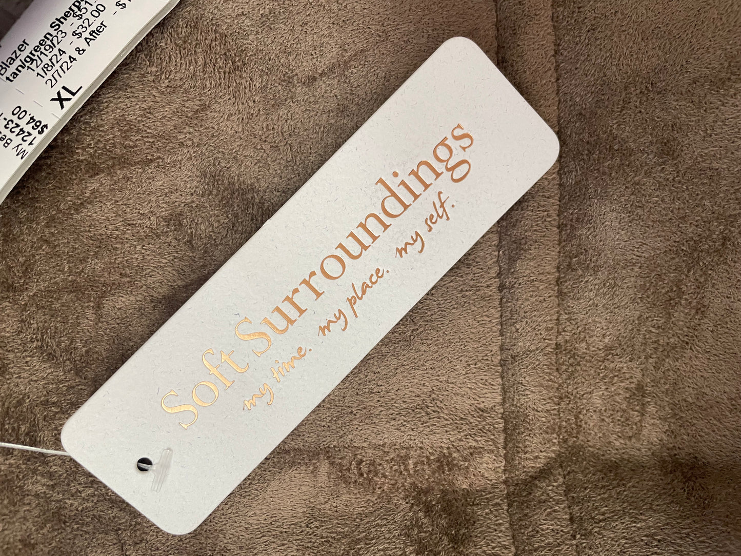 Soft Surroundings "Margarette Sherpa" Jacket