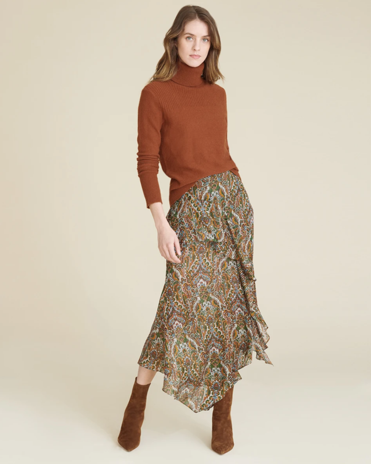 Veronica Beard "Trixie Paisley" Skirt