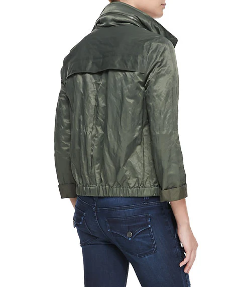 Joie M green Full zip cargo-like