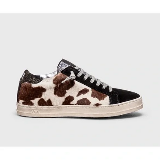 P448 sneaker 6 Cow print lace tennis shoe