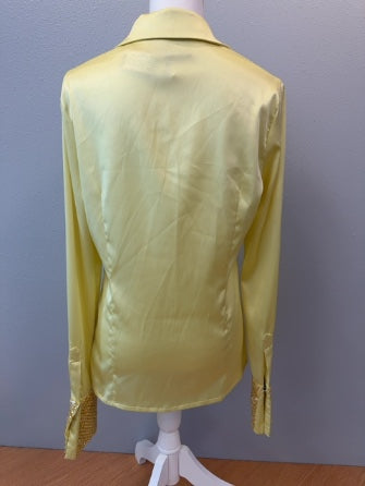 Le Superbe L Yellow Bttnup w/Beaded cuff