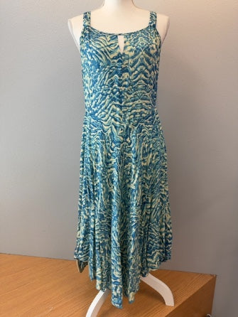 Sundance M Blue Slvless Wavelike pttrn