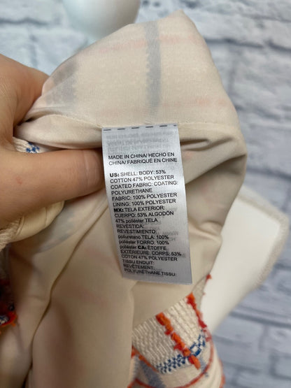 Chico's Chico's 2/12 Tan /orange/blue plaid blazer w/ belt