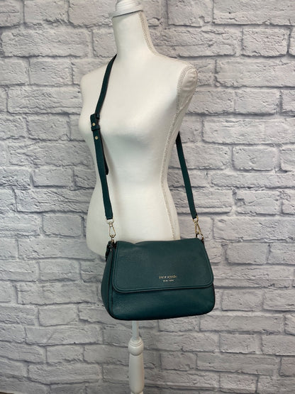 Kate Spade  Blue Pebbel leather crossbody/handle w/ silver hardware