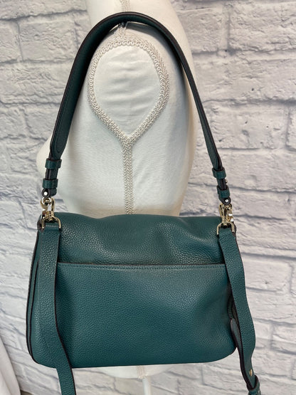 Kate Spade  Blue Pebbel leather crossbody/handle w/ silver hardware