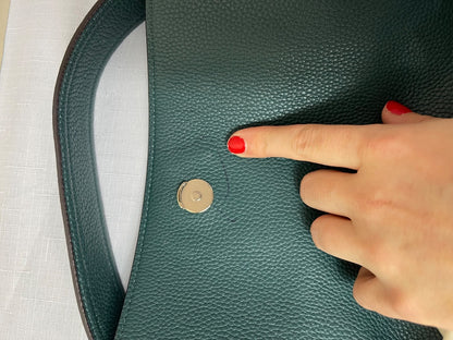 Kate Spade  Blue Pebbel leather crossbody/handle w/ silver hardware