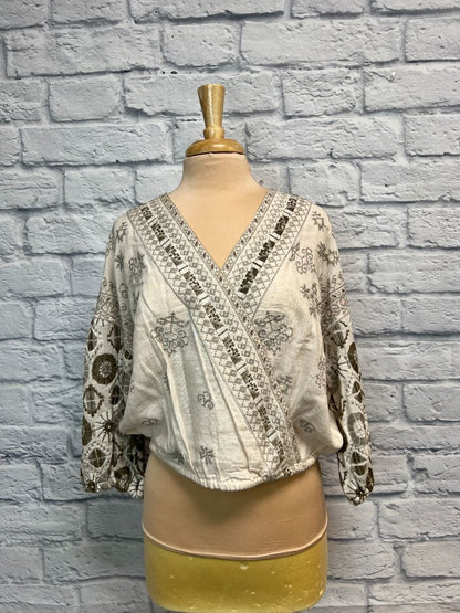 Free People embroidered top