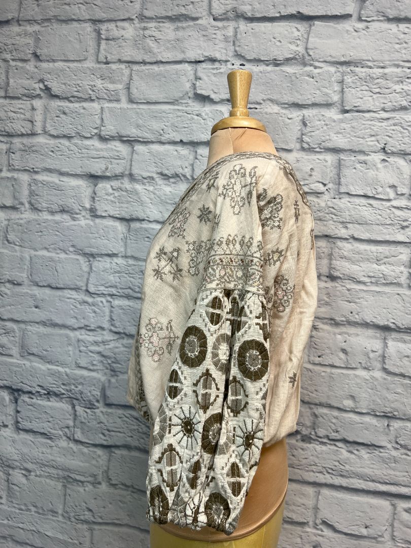 Free People embroidered top