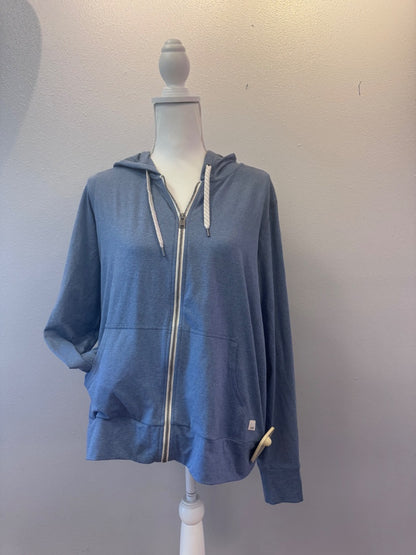 Vuori L Blue Hooded fll zip
