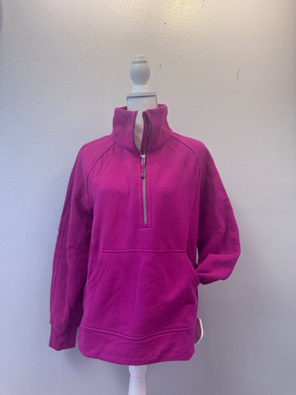 Lululemon M Pink scuba half zip