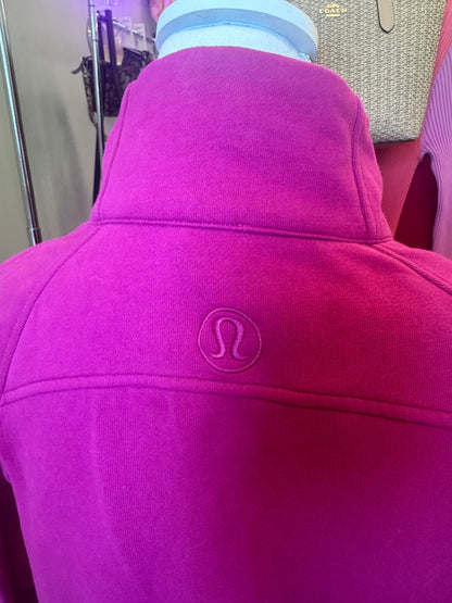 Lululemon M Pink scuba half zip