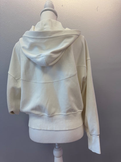 Lululemon 6/M Cream modal full zip hooded LS