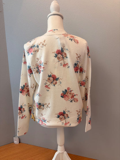 Anthropologie S White NWT Floral