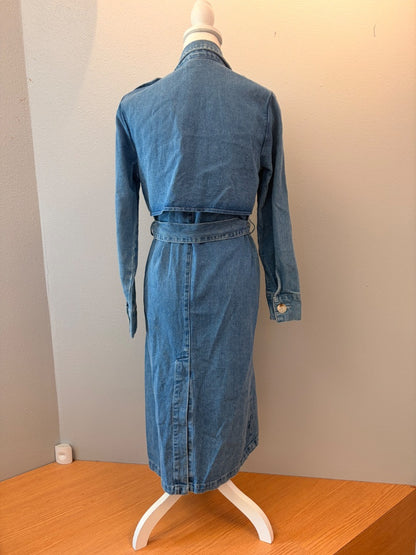 jluxlabel s Blue Denim bltd trnch