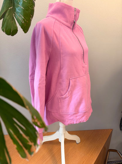 Lululemon M/L Purple 1/4 zip frnt pkt