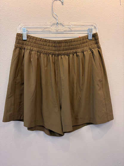 Vuori L Green Ruched wide waistband