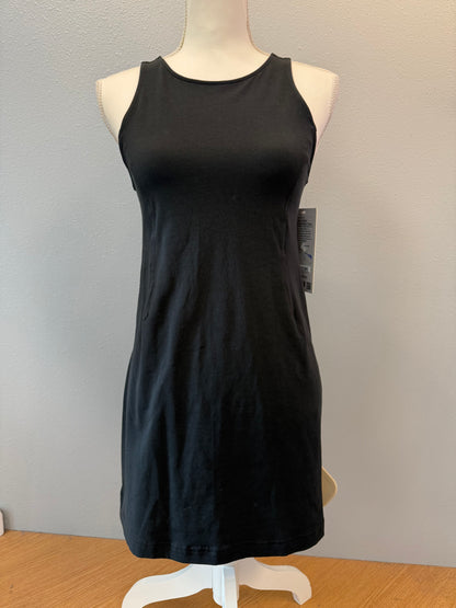 Lululemon XXS Black NWT Cotton Cinched Waist Dress