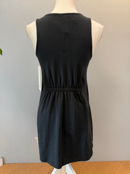 Lululemon XXS Black NWT Cotton Cinched Waist Dress