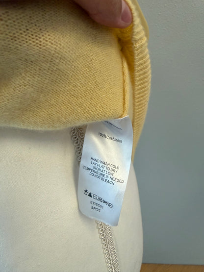 Quince M Yellow Mongolian cashmere SS sweater