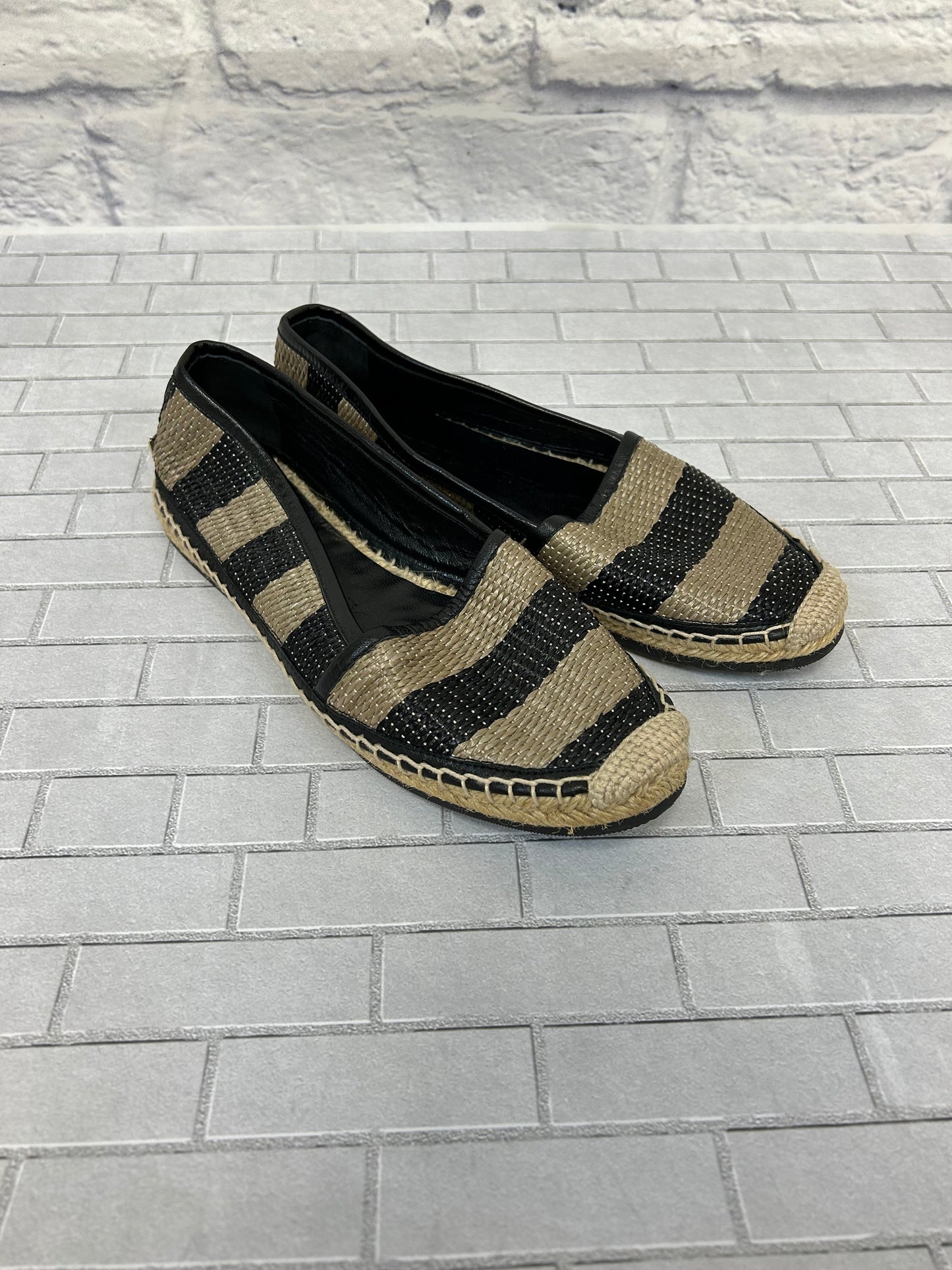 Burberry "Two Tone Striped Raffia Hodgeson Espadrilles"