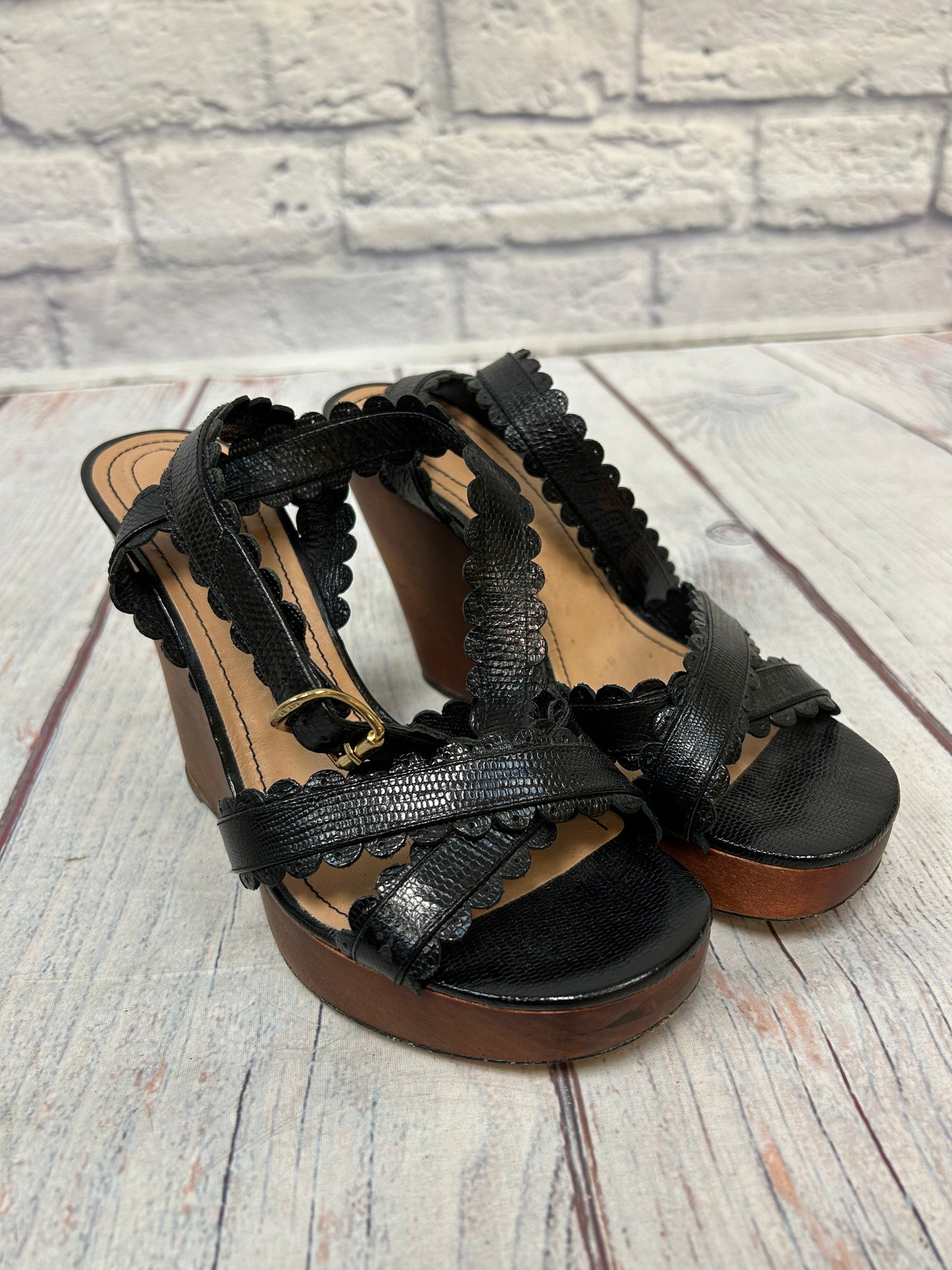 See By Chloe "Scallop-Strap Wedge Sandal"