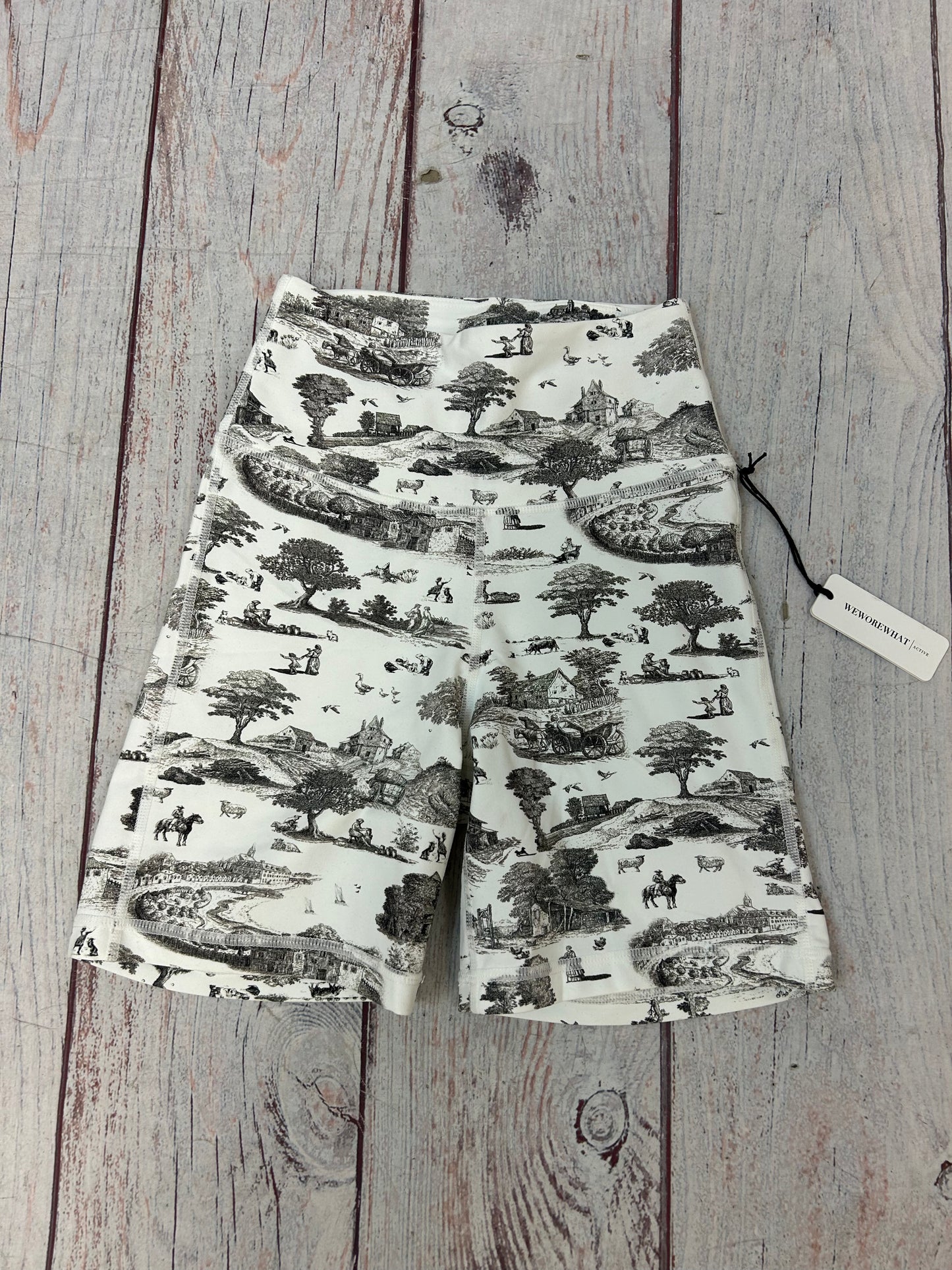 WeWoreWhat "Vintage Toile Biker Shorts"