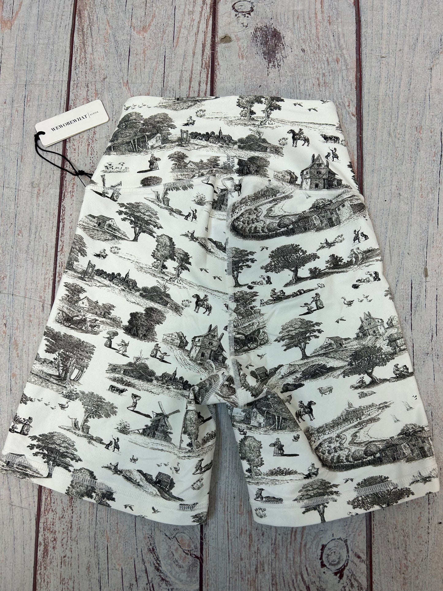 WeWoreWhat "Vintage Toile Biker Shorts"