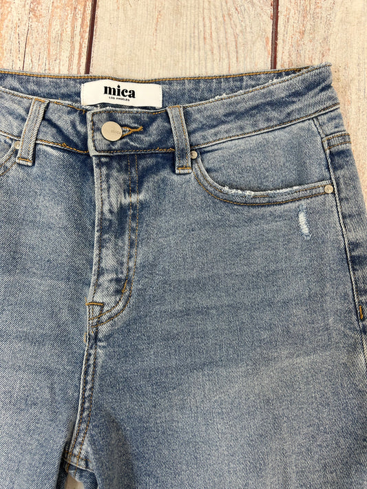 Mica Denim "High Wedge Straight Leg" Jeans