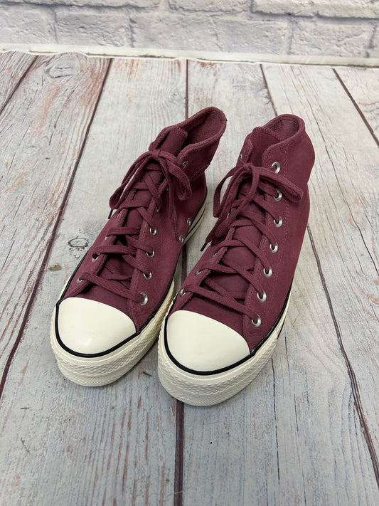 Converse "Maroon Suede High Top Sneaker"