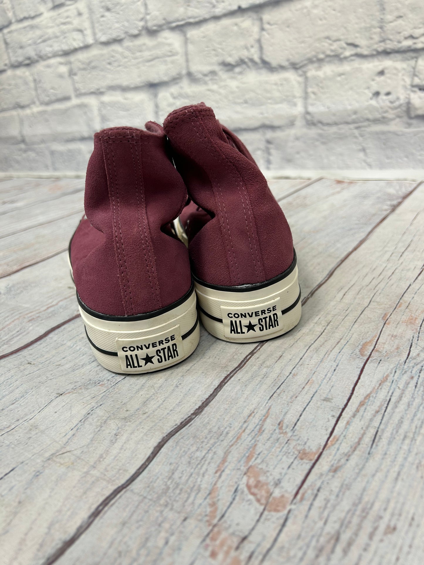 Converse "Maroon Suede High Top Sneaker"