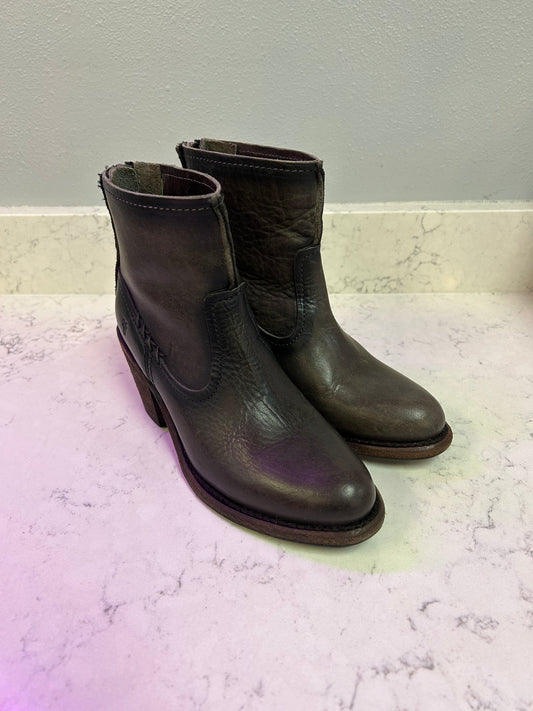 Frye "Brown Leather Booties"