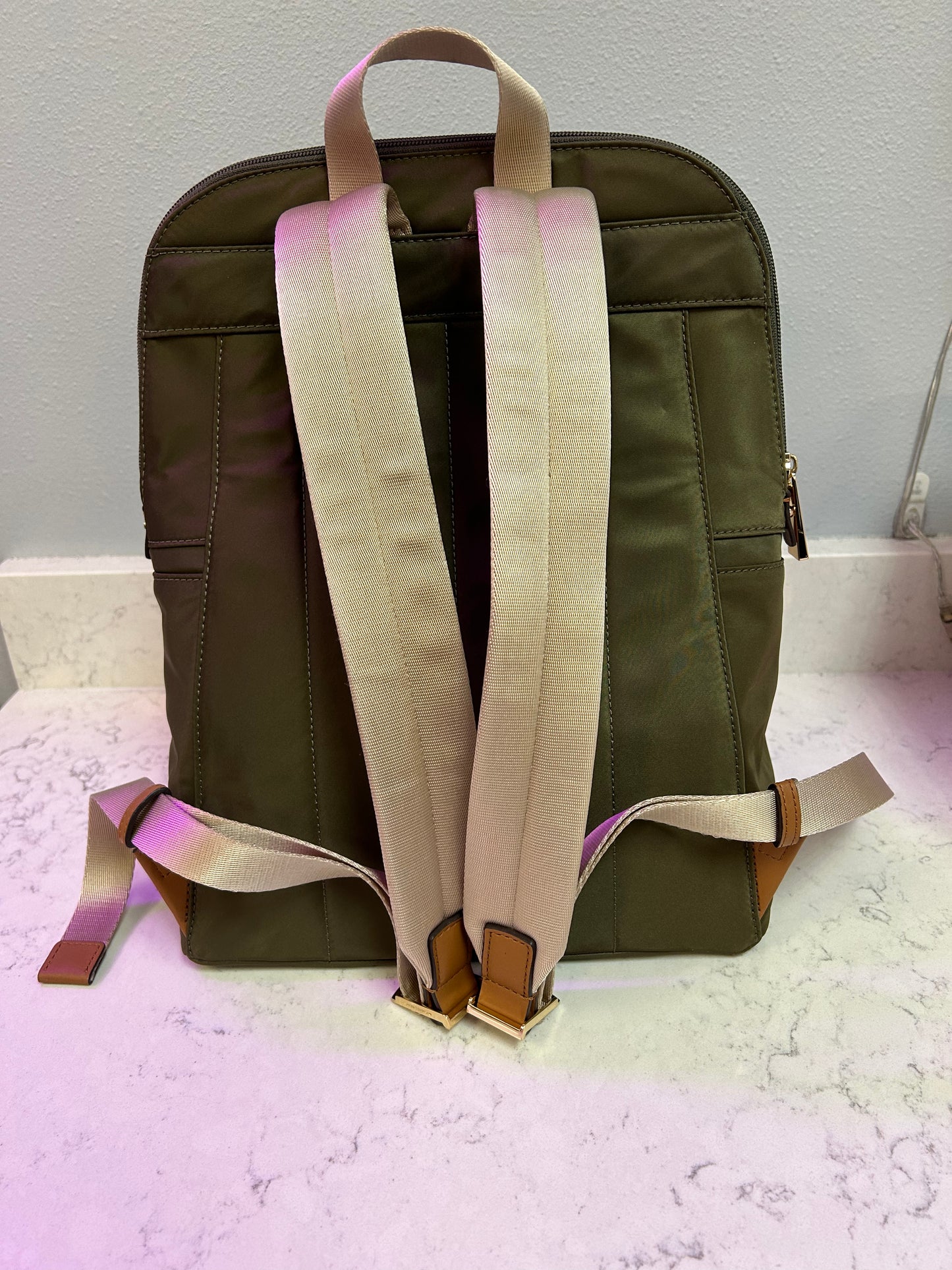 Michael Kors "Rhea Medium Slim Leather Backpack"