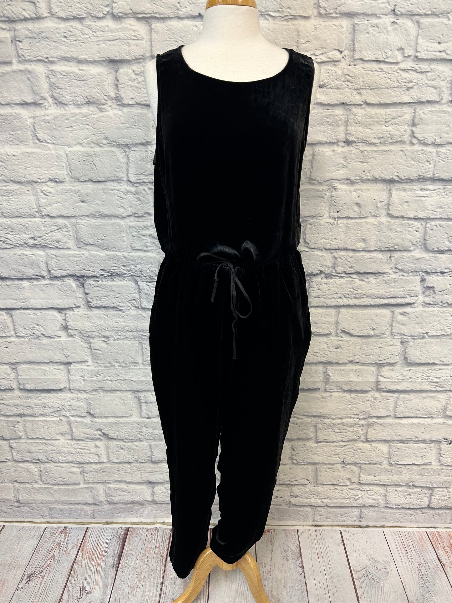 Eileen Fisher "Sleeveless Velvet Jumpsuit"