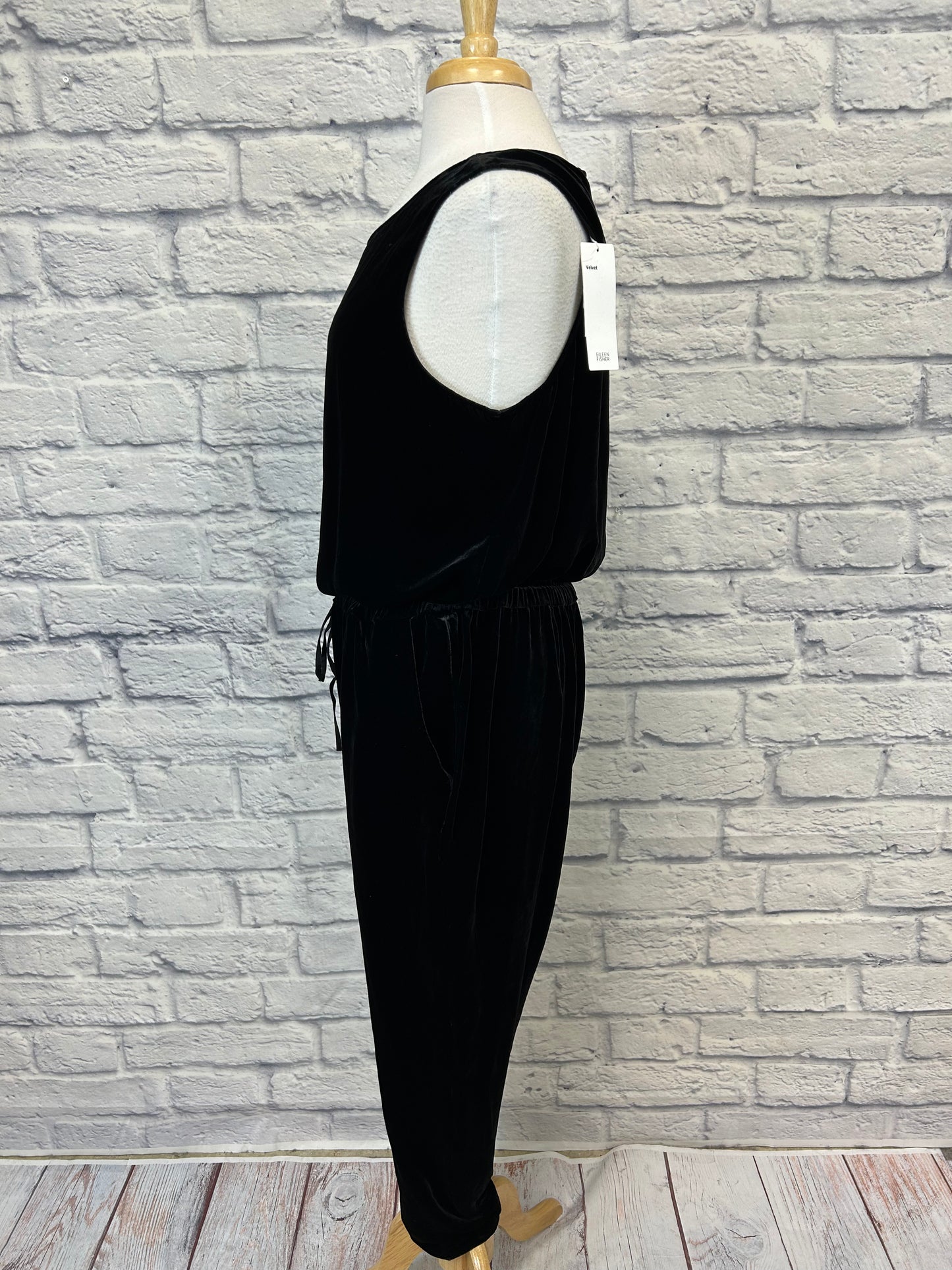 Eileen Fisher "Sleeveless Velvet Jumpsuit"