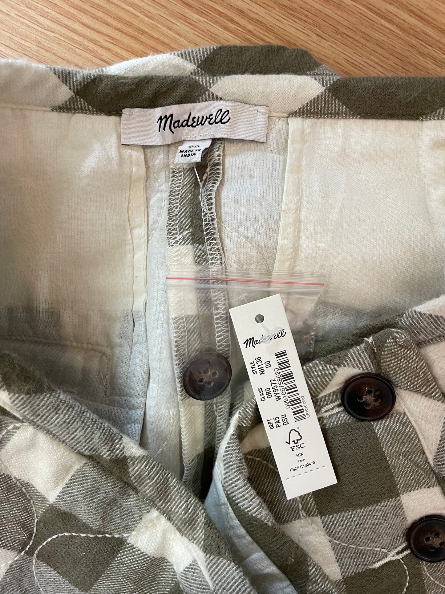 Madewell "Quilted Flannel Mini"