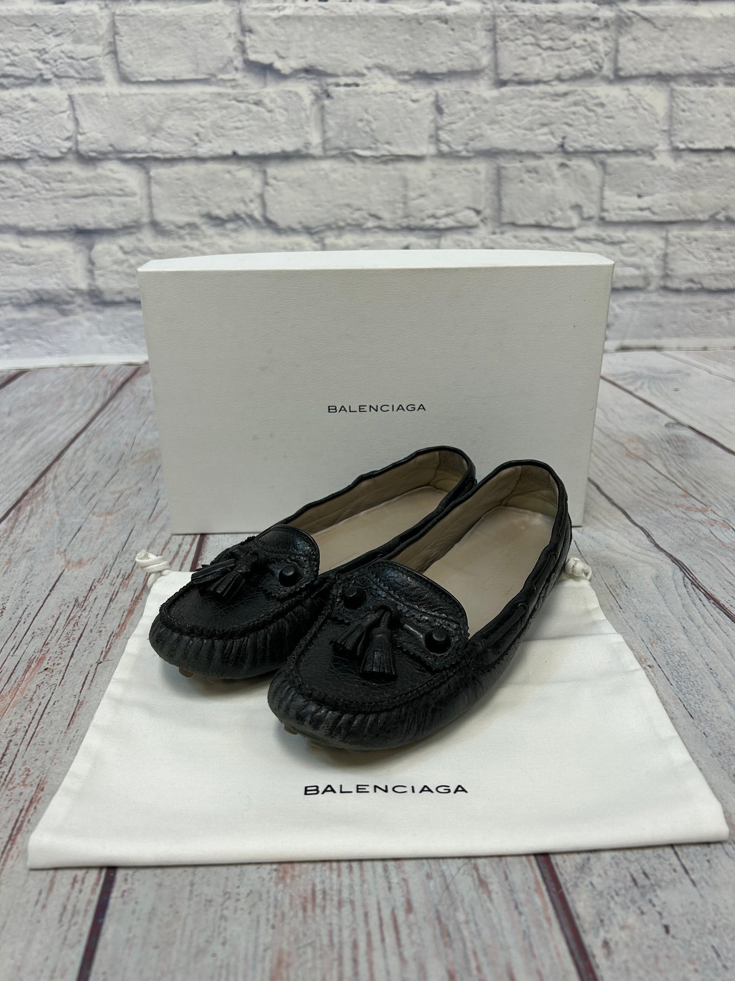 Balenciaga "Leather Arena Loafers"