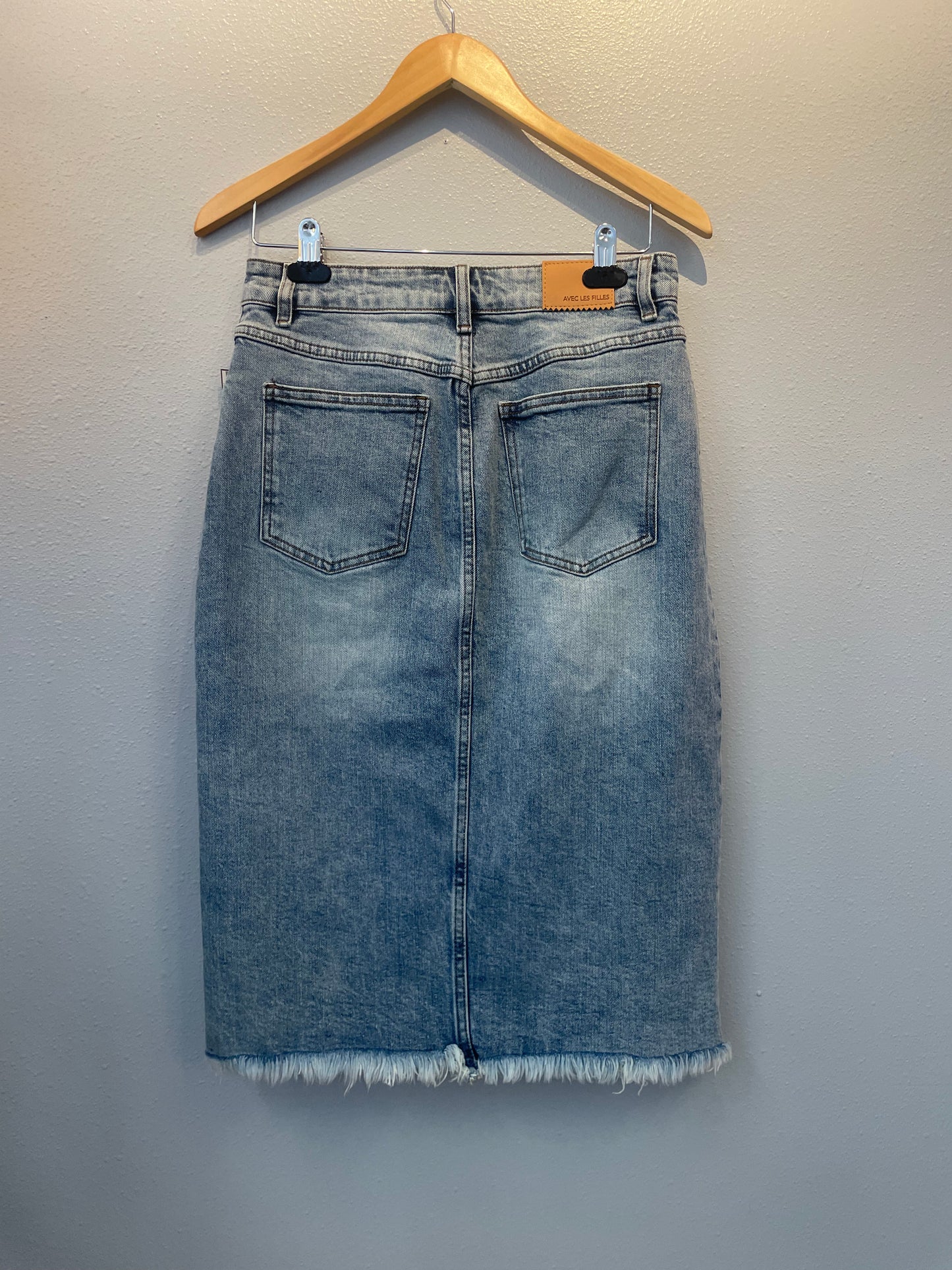 Avec Les Filles "Denim Midi" Skirt