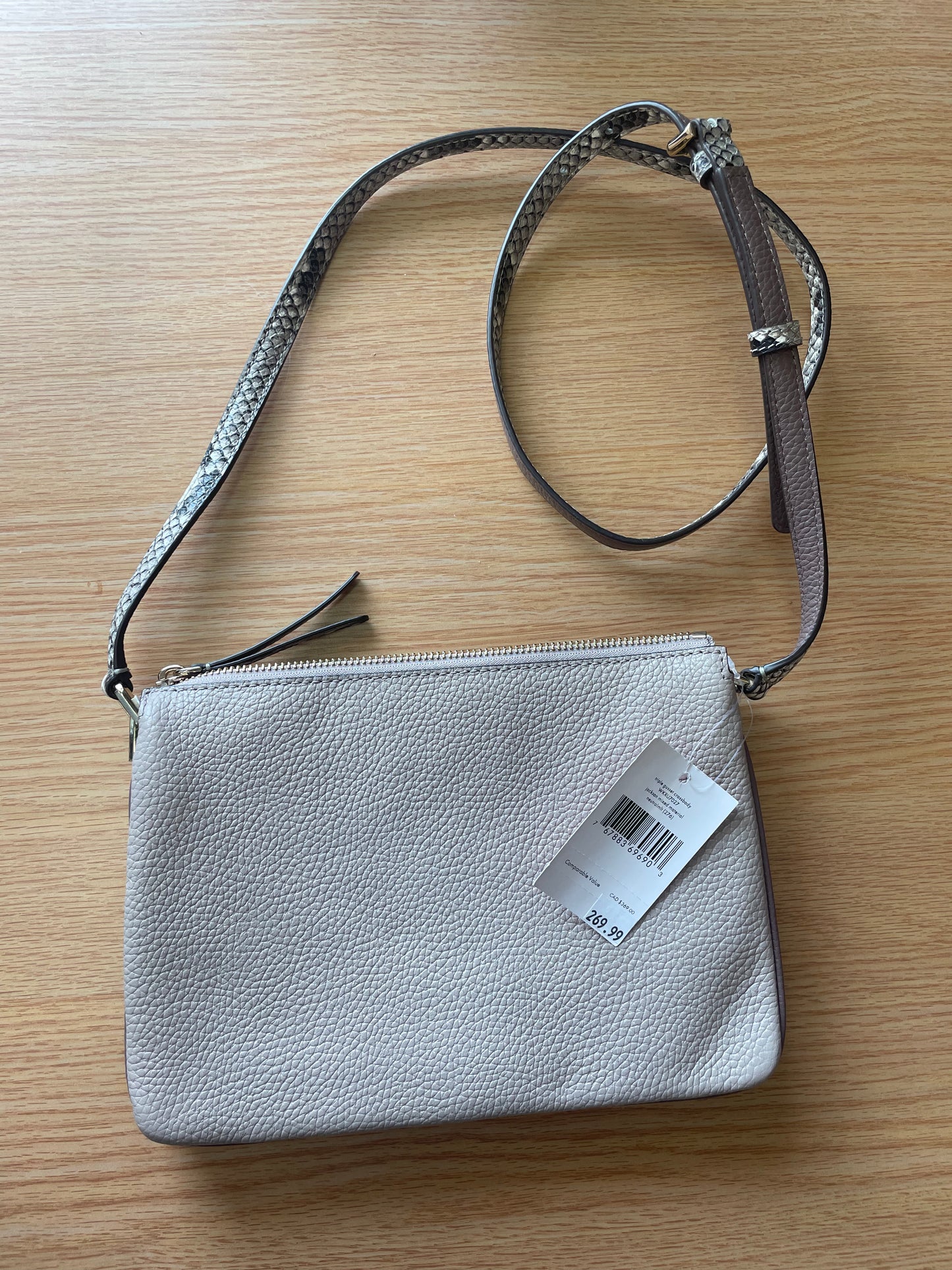 Kate Spade "Jackson Mixed Material Gusset" Crossbody