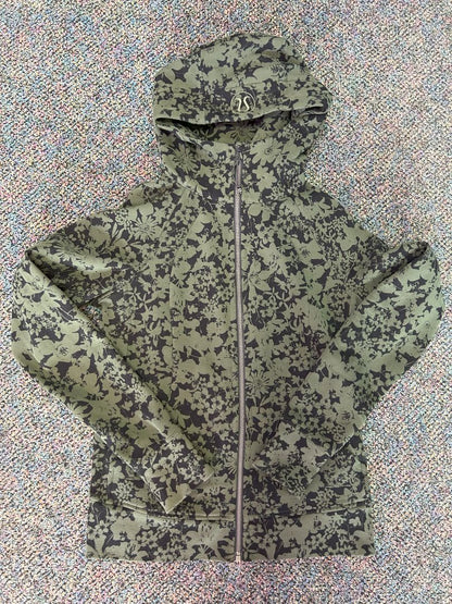 Lululemon Full Zip Floral Hoodie