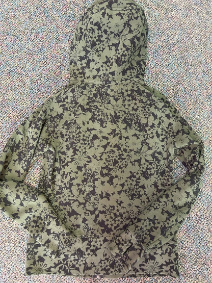 Lululemon Full Zip Floral Hoodie