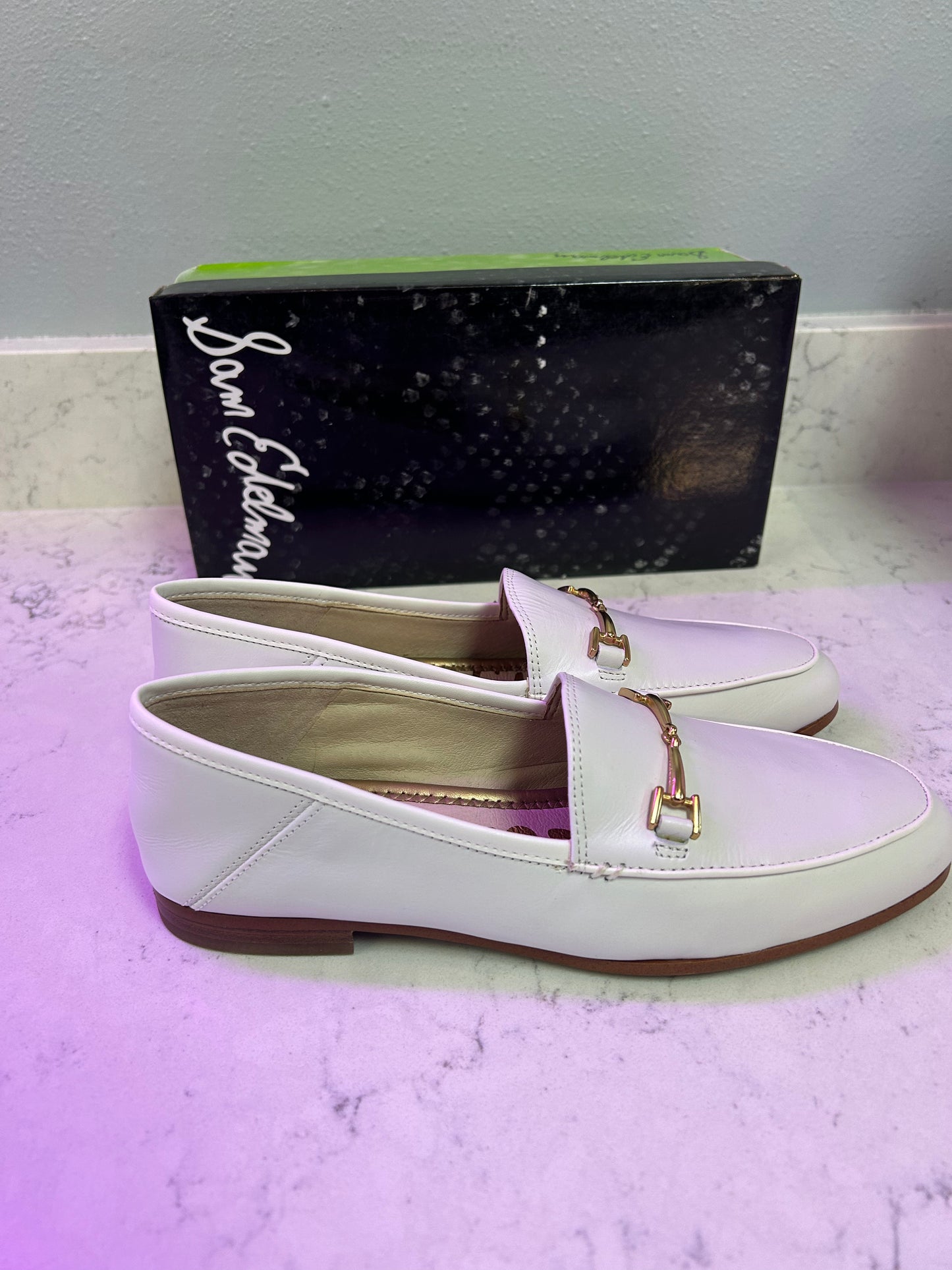 Sam Edelman "White Loraine Bit Loafer"