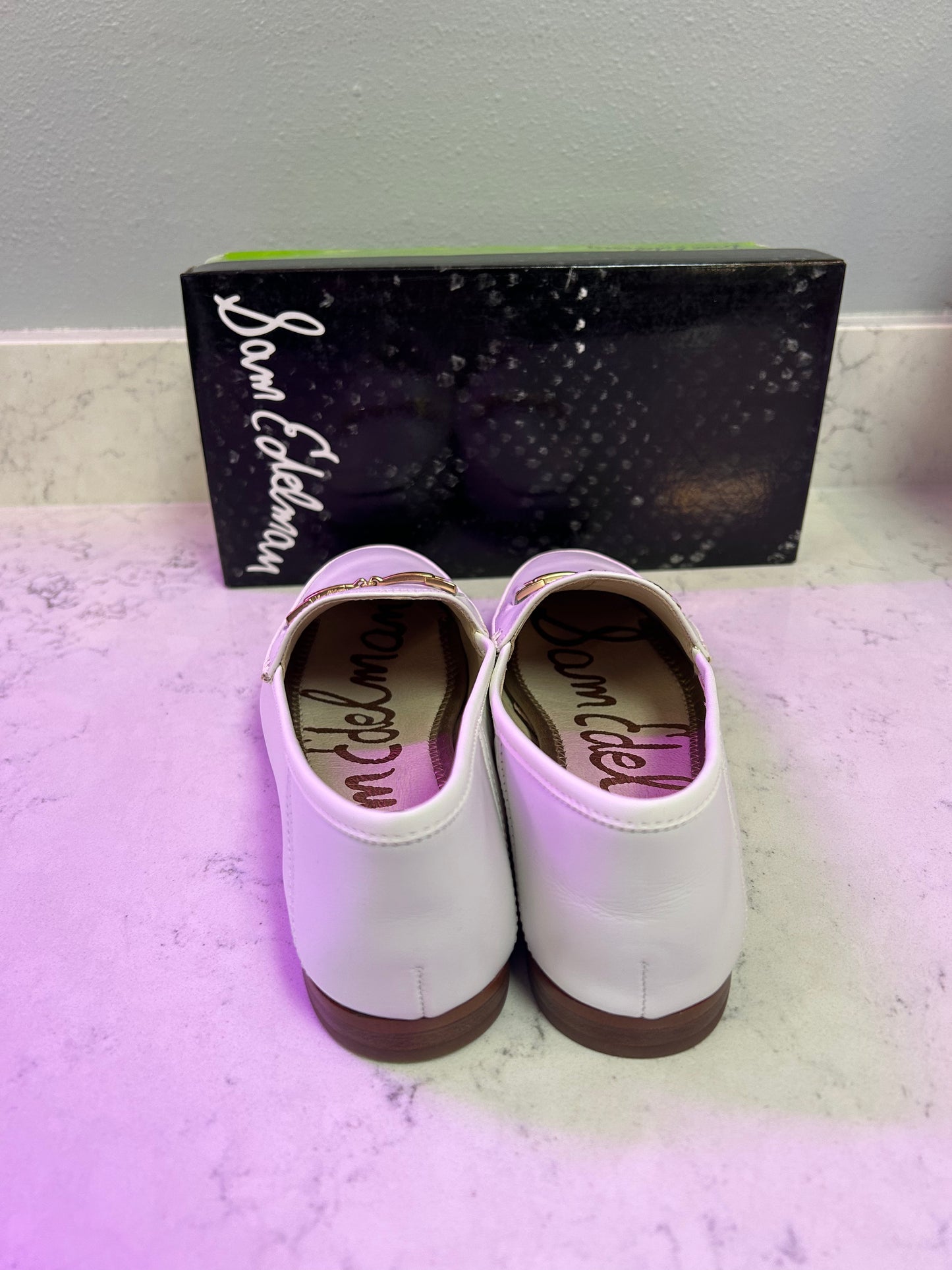 Sam Edelman "White Loraine Bit Loafer"