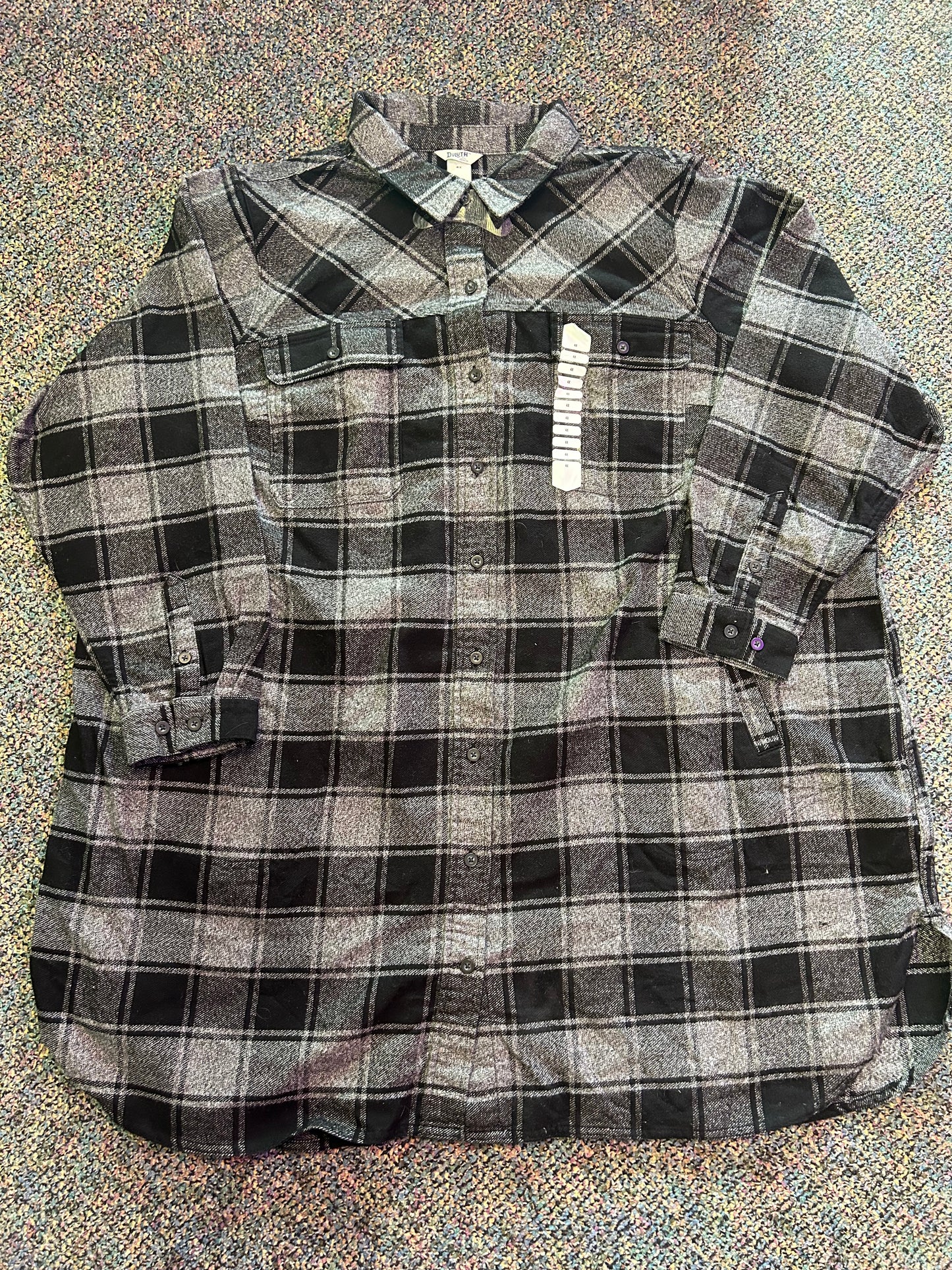 Duluth Trading Company "Women's Plus Folklore Flannel Duster"